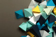 Geometric origami background