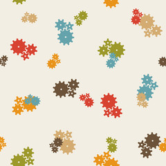 Sticker - seamless background: cogwheel