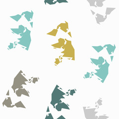 Sticker - seamless background: map