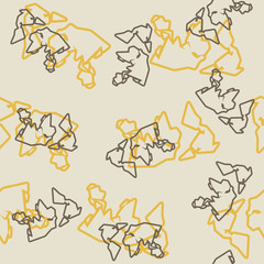 Sticker - seamless background: map