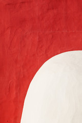 Wall Mural - red facade with white colors at a chimney