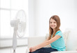 © Syda Productions - smiling little girl with big fan at home