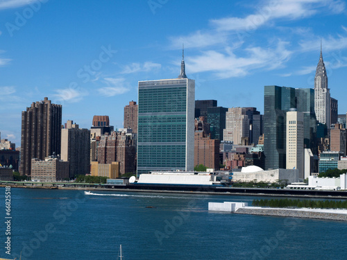 Fotografie, Obraz New York City Midtown Skyline with United Nations-8