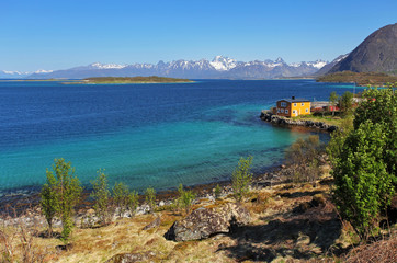 Sticker - Coast of Lofoten islands, Norway