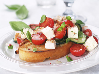 Poster - salad on bread