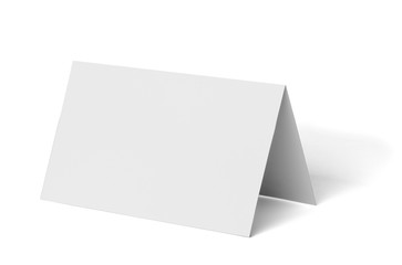 Poster - folded leaflet white blank paper template book