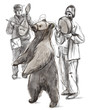 Digital Painting: Dancing bear