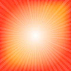 Poster - Orange rays texture background