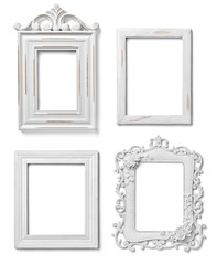 white frame wood background image