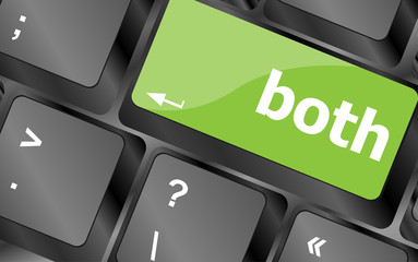 Poster - border button on computer pc keyboard key