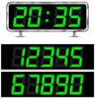 Vector digital clock