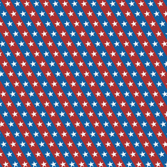 Fototapete - Star vector seamless pattern abstract. 4th July background