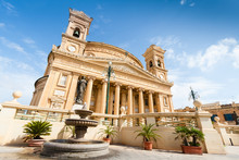The Rotunda Of Mosta Is A Roman Catholic Church In Mosta, Malta