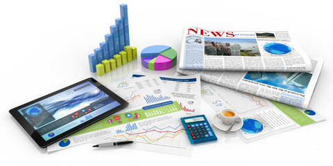 Fototapete - capital management concept