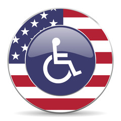 Poster - wheelchair american icon