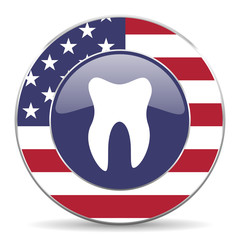 Aufkleber - tooth american icon