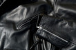 vintage black cowhide leather motorcycle jacket