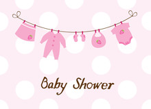 Vector Baby Shower Card