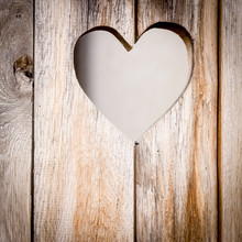 The Wooden Door With Heart