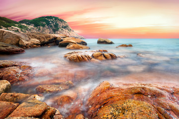 Wall Mural - shek o beach in hong kong