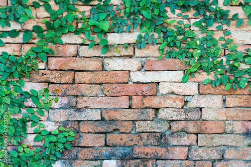 Nowoczesny obraz na płótnie Coatbuttons on brick