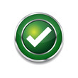© rizwanali3d - Tick Mark Circular Green Vector Web Button Icon