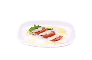 Sticker - Beautiful caprese salad.