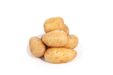 Wall Mural - Raw potatoes.