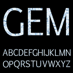 Wall Mural - gem light letters