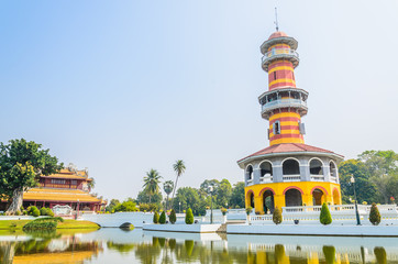 Canvas Print - Tower in bang pa-in palace