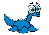 niebieski dinozaur wodny