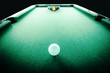 © Yanukit - start snooker game with white ball on the pool table in start the game