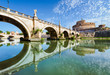 Bridge and castle Sant Angelo, Rome