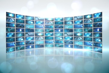 Poster - Screen collage showing computing images