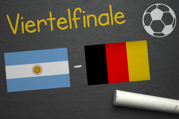 Poster - Viertelfinale Argentinien - Belgien