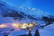 Night view the alpine village Vent in the Austrian Alps