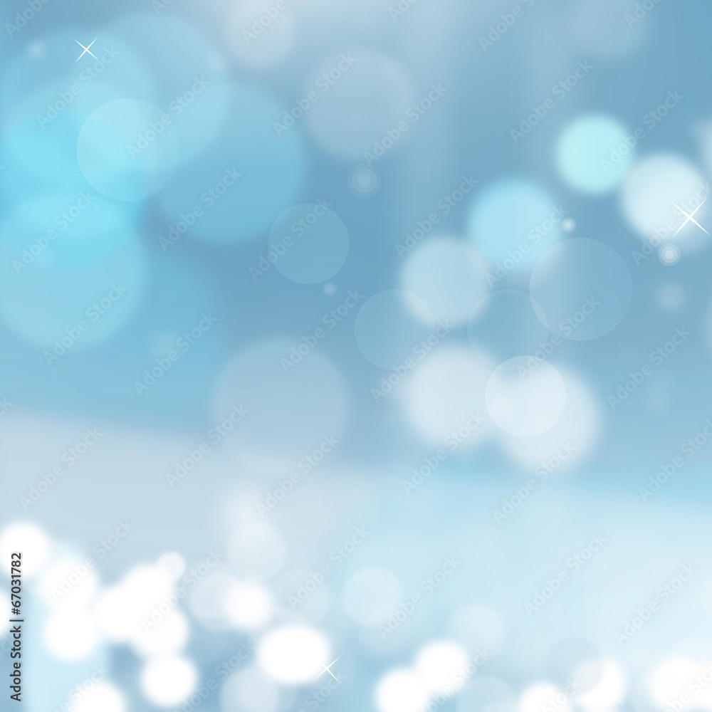 Lights, highlights, effect  blurred background. Vector blue