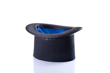 Black and blue magician top hat