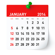January 2014 - Calendar