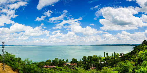 View of Balaton lake from Tihany abbey - Hungary Fototapeta