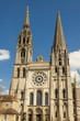 Front of Cathedral of Our Lady of Chartres (Cathédrale Notre-Da