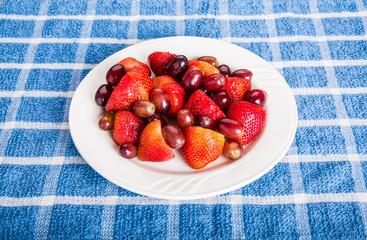 Wall Mural - Strawberries and Grapes