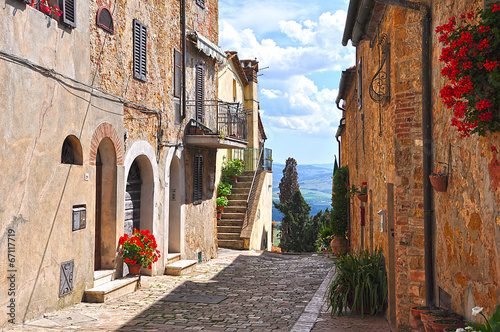 Naklejka dekoracyjna Gasse in Pienza