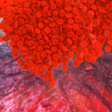 Blood cells - 3d Rendering