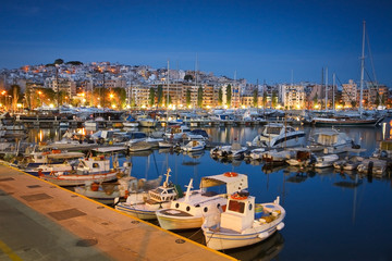 Canvas Print - Boats in Zea marina, Piraeus, Athens.