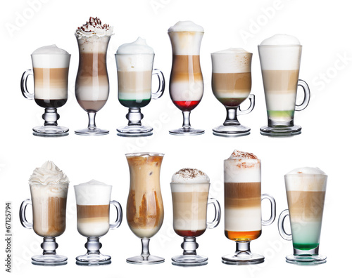 Naklejka - mata magnetyczna na lodówkę Irish coffe collection