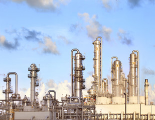 refinery petrochemical plant in heavy industry estate