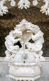 Fototapeta  - The ancient fountain in the Quinta da Regaleira in Sintra - Port