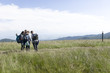 © Piotr Szpakowski - A group of friends on mountain path, Gorce Mountains, Poland