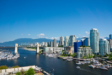 Fototapete - Beautiful view of Vancouver, British Columbia, Canada